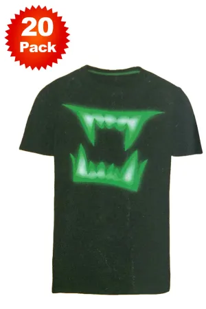 20 Pack Dracula Glow In The Dark T-Shirts