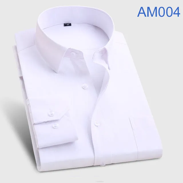 2017 Brand New Men Shirt Male Dress Shirts Men's Fashion Casual Long Sleeve Business Formal Shirt camisa social masculina