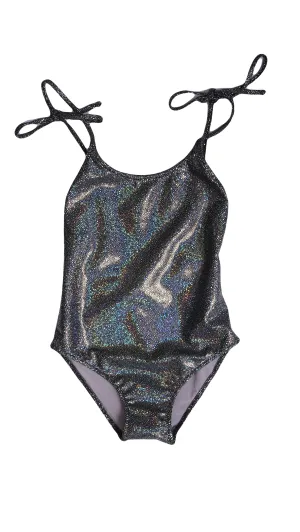 Afrodite Black Glitter One Piece