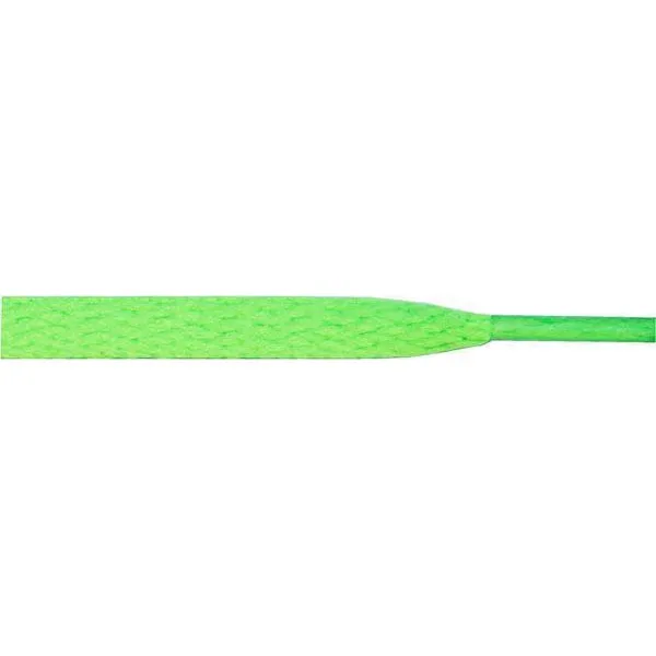 Athletic Flat 5/16" - Neon Green (12 Pair Pack) Shoelaces