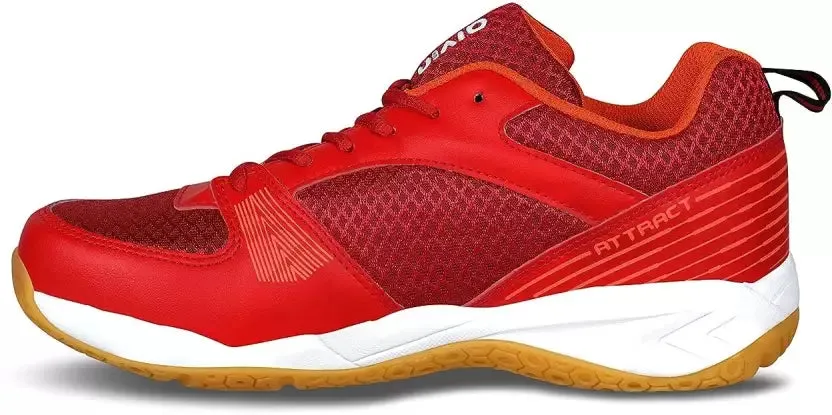 Attract Badminton Shoes For Men (Red)