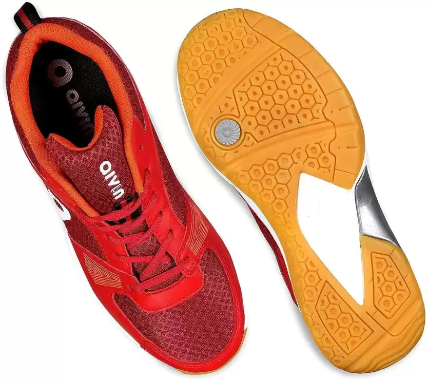 Attract Badminton Shoes For Men (Red)