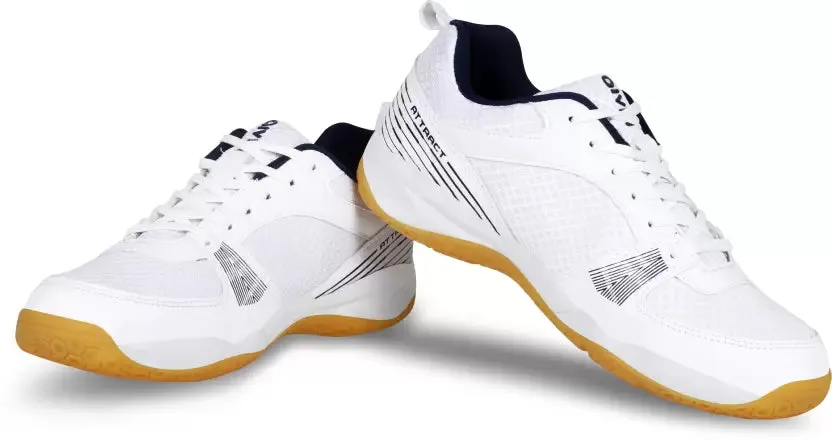 Attract Badminton Shoes For Men (White)