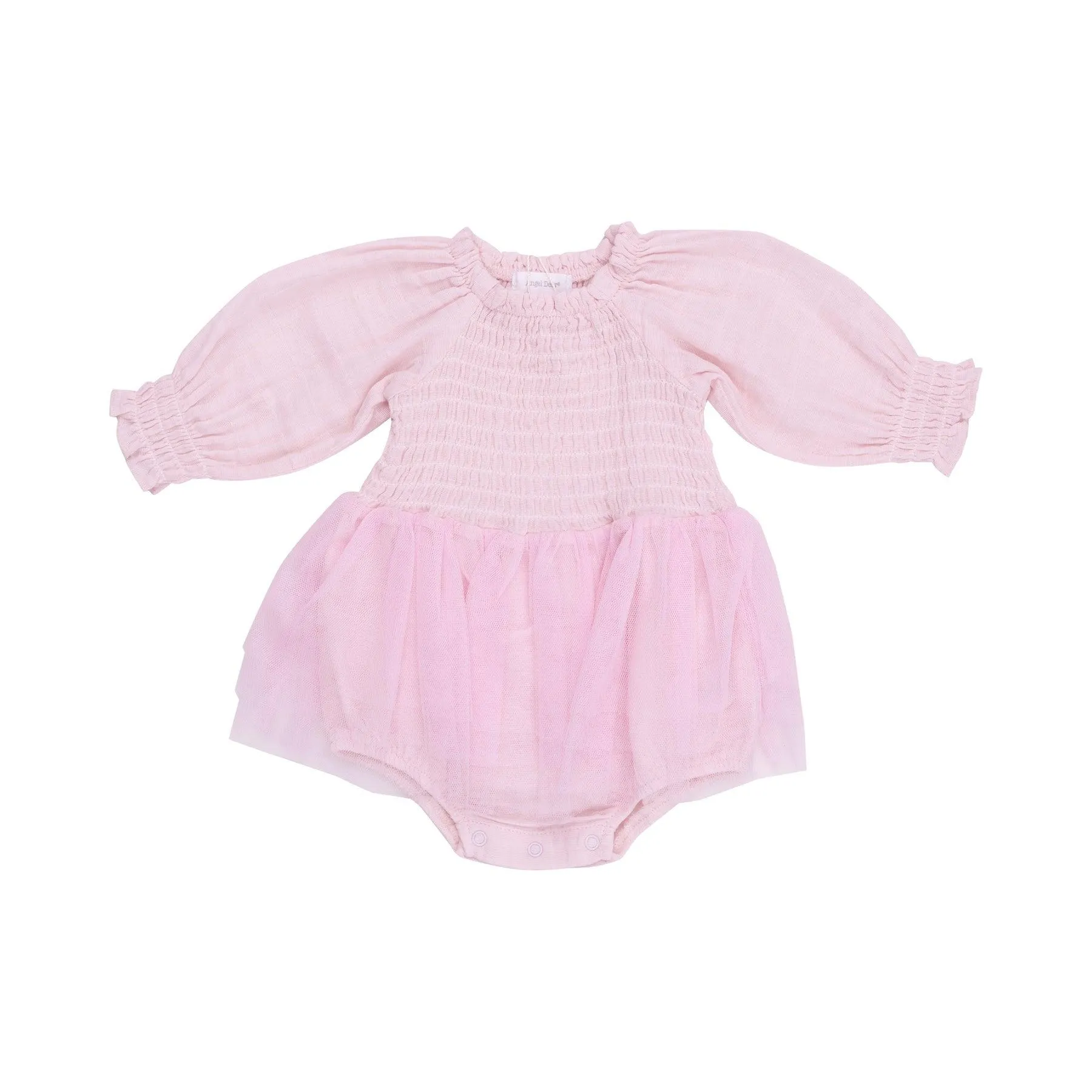 Baby Girl Dresses | Long Sleeve Tutu Bubble - Ballet Pink | Angel Dear