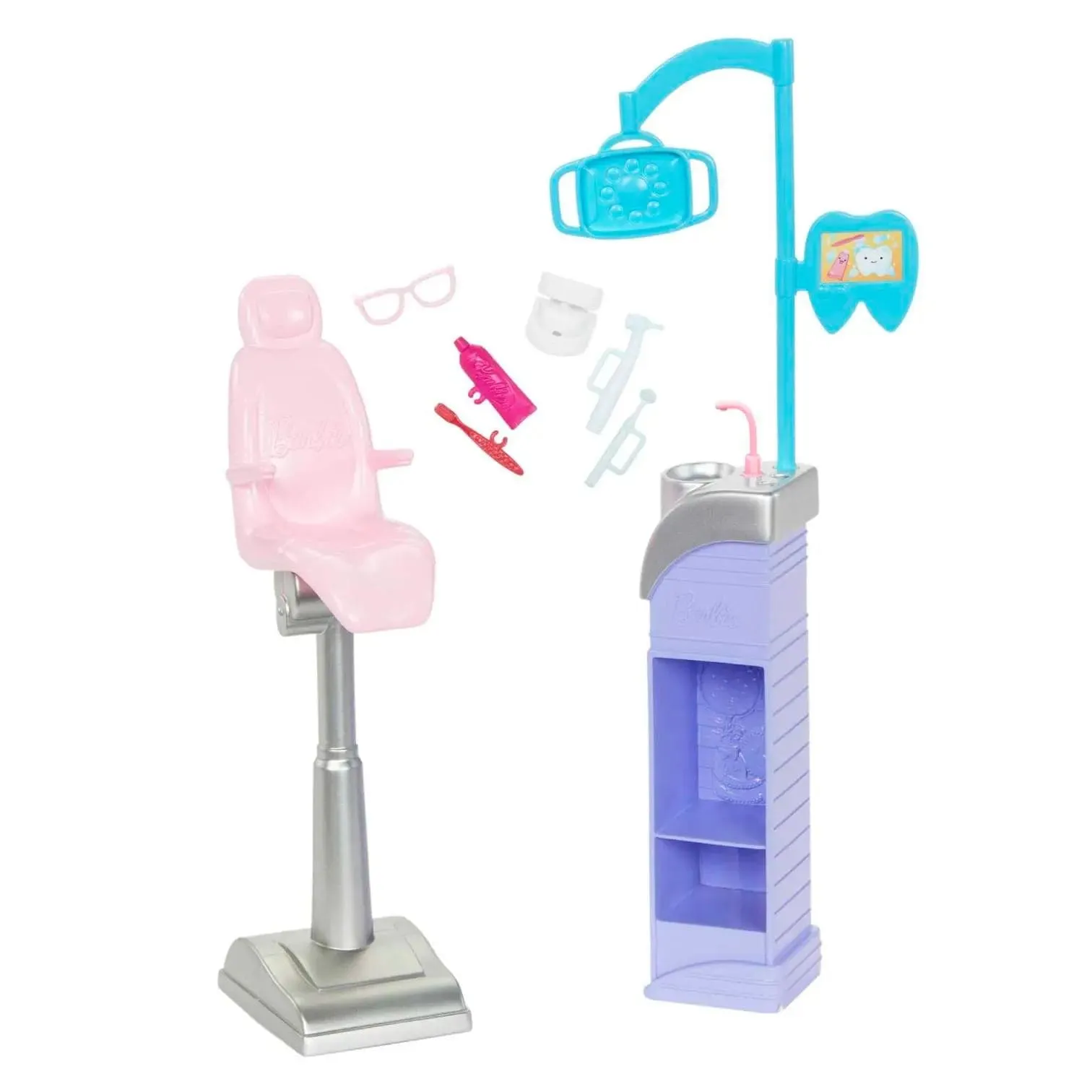 Barbie Careers Dentist Doll Playset 2 Dolls Chair Sink Accessories