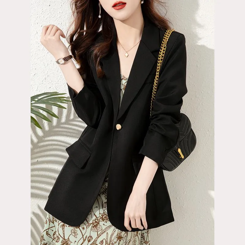 Black Casual Pocket Solid Blazer