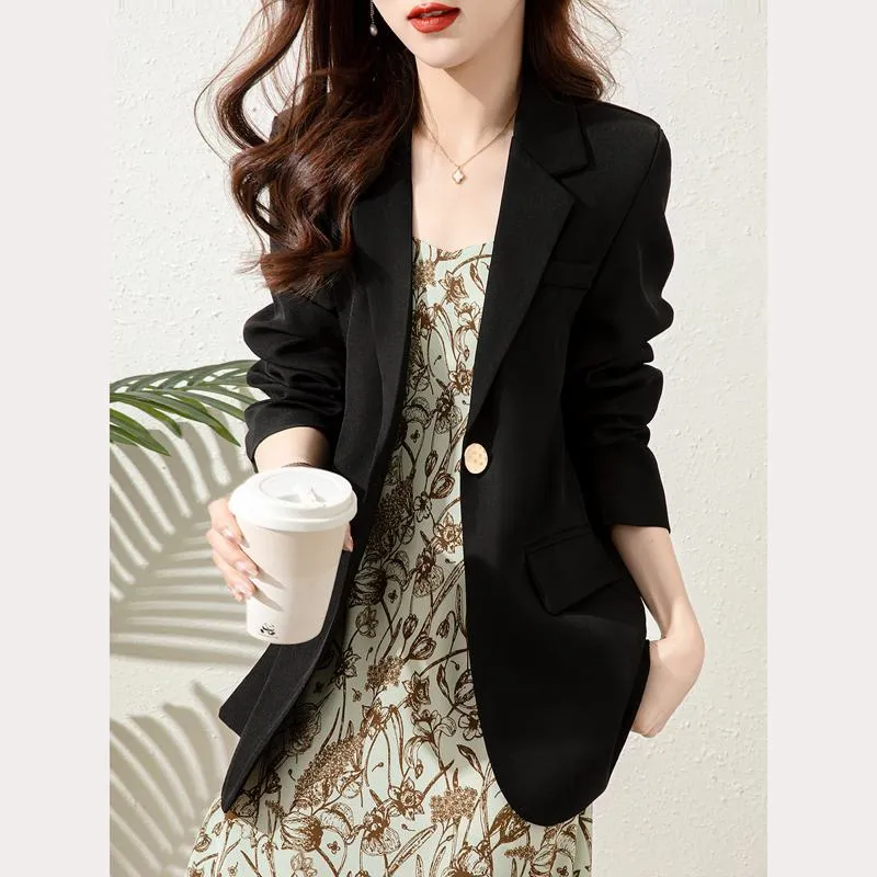 Black Casual Pocket Solid Blazer