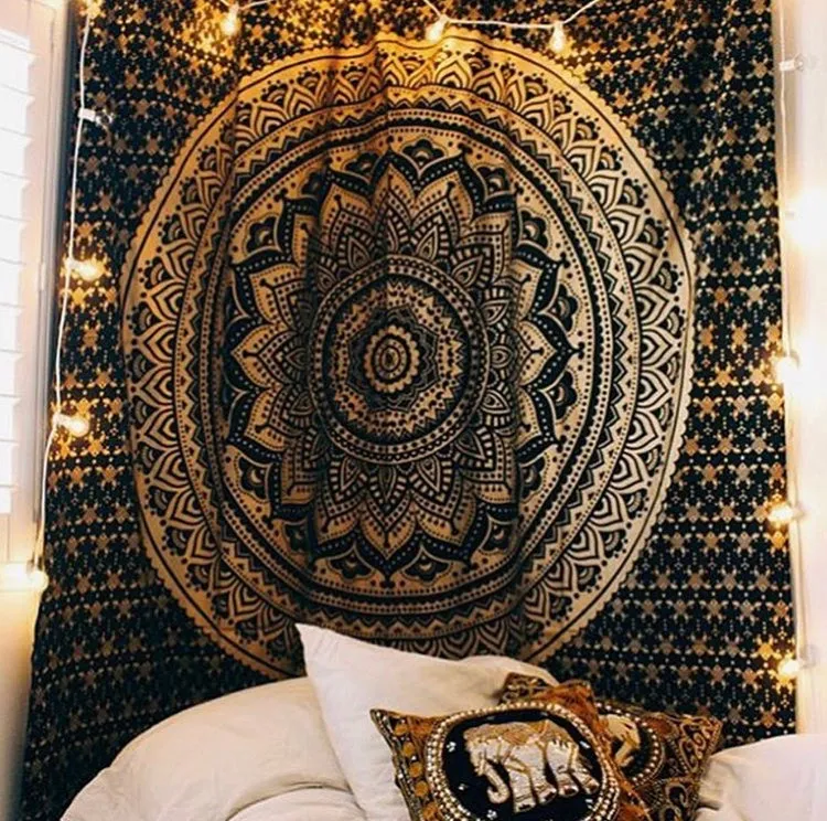 Black Gold Tapestry