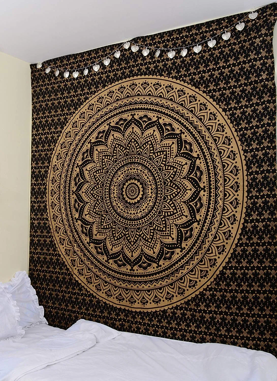 Black Gold Tapestry