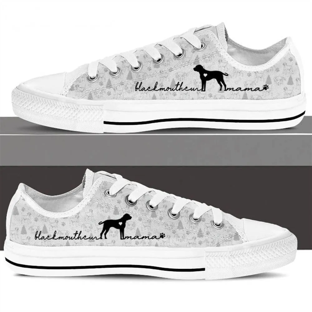 Blackmouth Cur Low Top, Dog Printed Shoes, Canvas Shoes For Men, Women