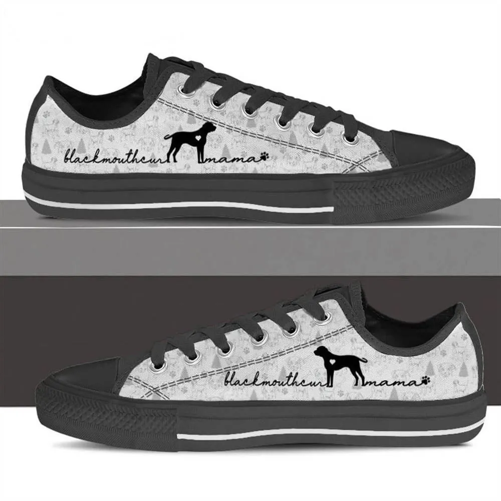 Blackmouth Cur Low Top, Dog Printed Shoes, Canvas Shoes For Men, Women