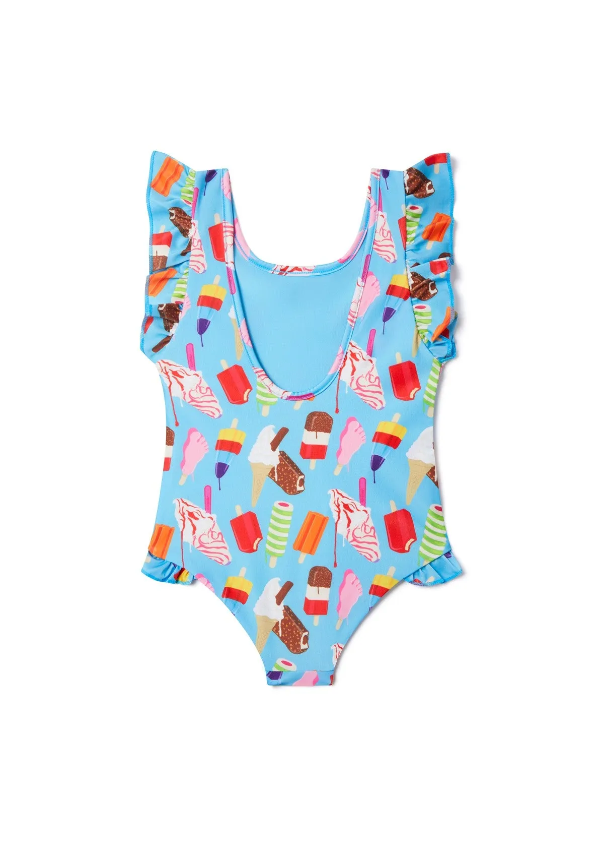 Boardies Girls Ice Creams Ruffle Swimsuit