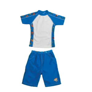 Boys 2 Short Sleeve Rashguard Set