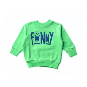 Boys green funny sweatshirt