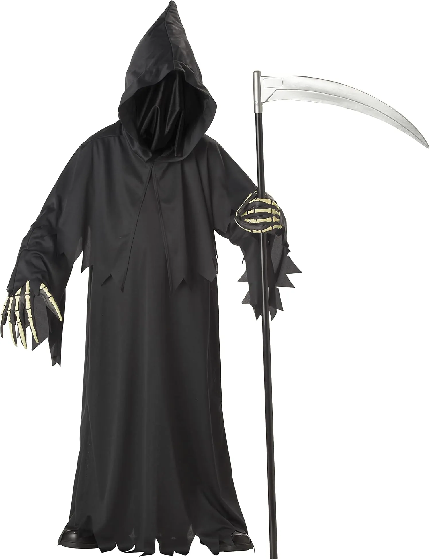 California Costumes Grim Reaper Deluxe with Vinyl Hands Child Costume