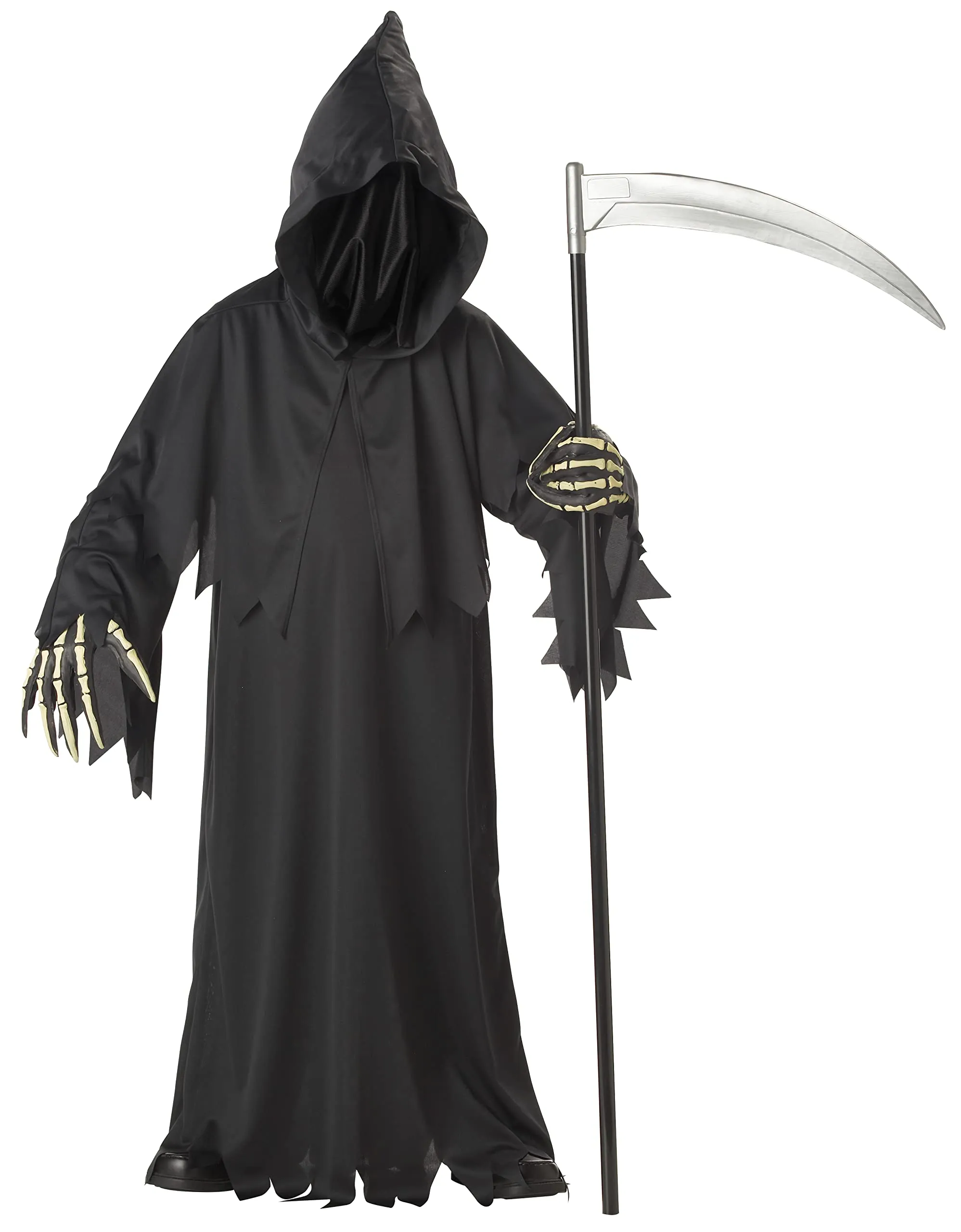 California Costumes Grim Reaper Deluxe with Vinyl Hands Child Costume