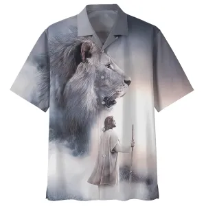 Christian Jesus Lion Hawaiian Shirts - Christian Hawaiian Shirt - Hawaiian Shirts For Men