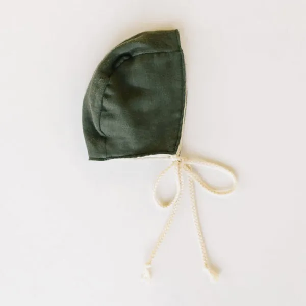 Clementine Kids Heirloom Bonnet – Deep Olive