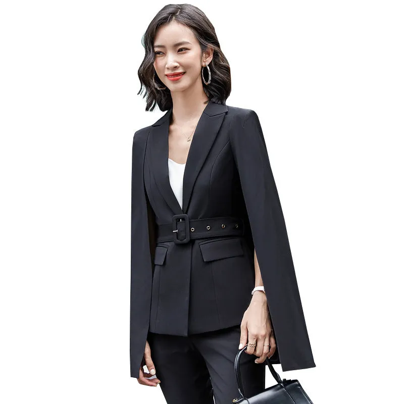 Cloak Suit Female Fashion Two-piece Suit