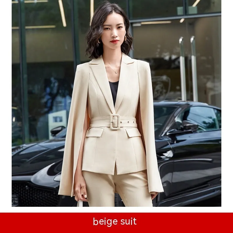 Cloak Suit Female Fashion Two-piece Suit