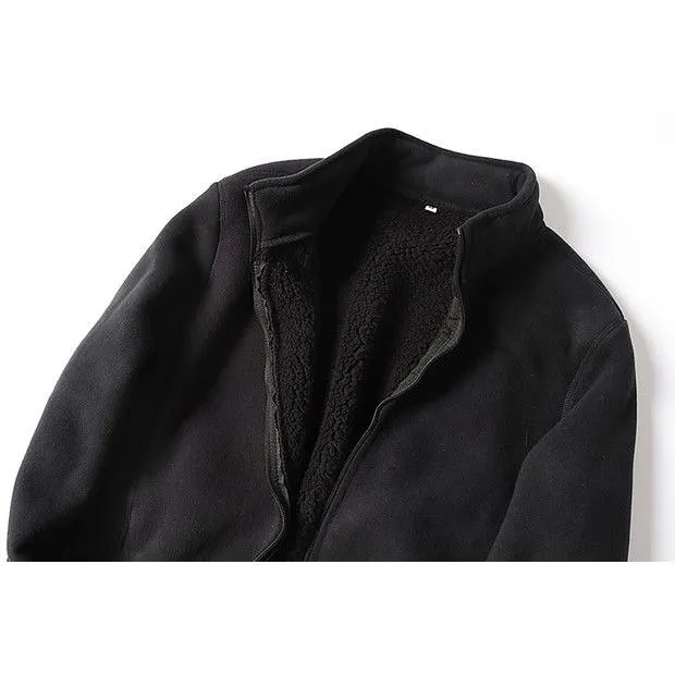 Composite Thickened Double Layer Flannel Coat