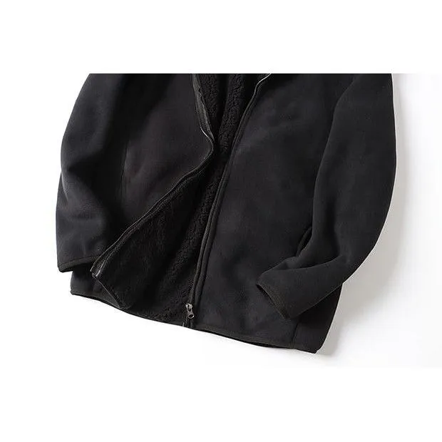 Composite Thickened Double Layer Flannel Coat