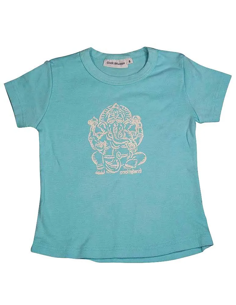 Cool Island Girls Cotton Short Sleeve T-shirt Logo'd Tee Shirt Top - 4 Colors, 9626