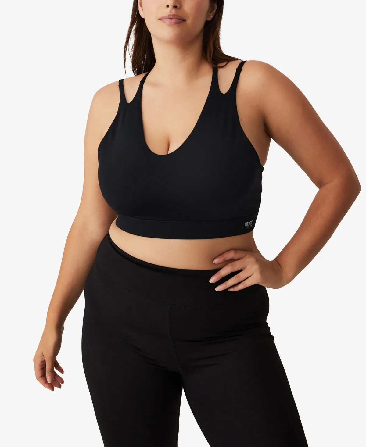 COTTON ON Women's Active Ultimate Workout Crop Top Black