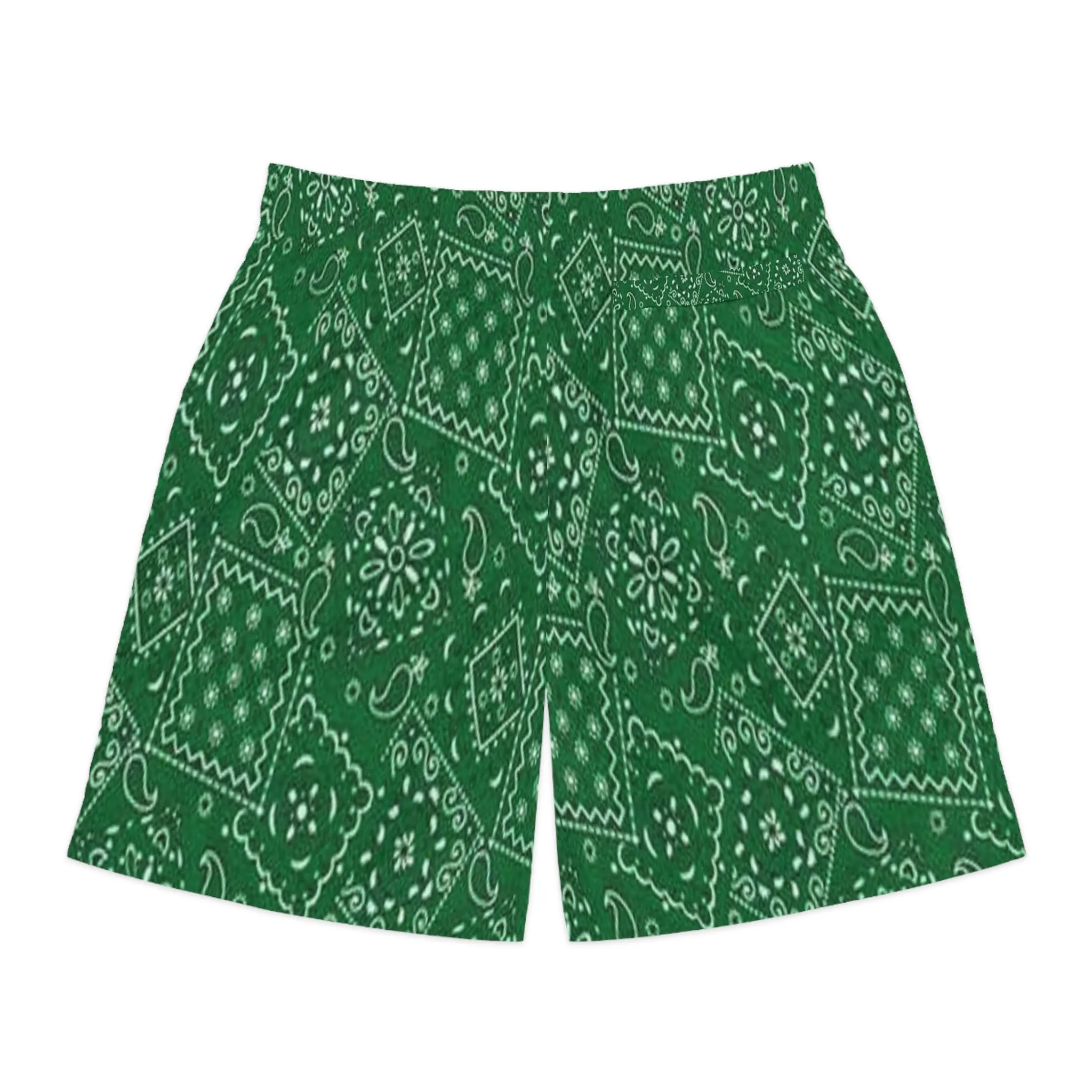 Crowgodshi Men's Green Colors Hawaiian Shorts