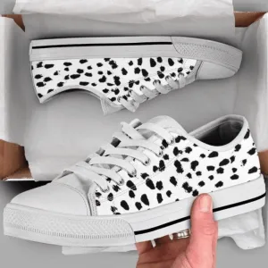 Dalmatian Low Top Shoes - Comfortable & Trendy Footwear, Dog Printed Shoes, Canvas Shoes For Men, Women