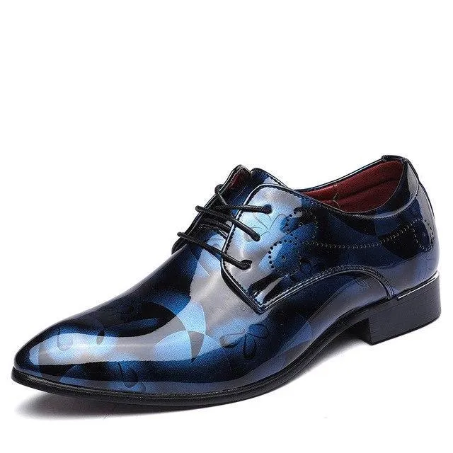 Designer Print Leather Luxury Fashion Oxford Shoes