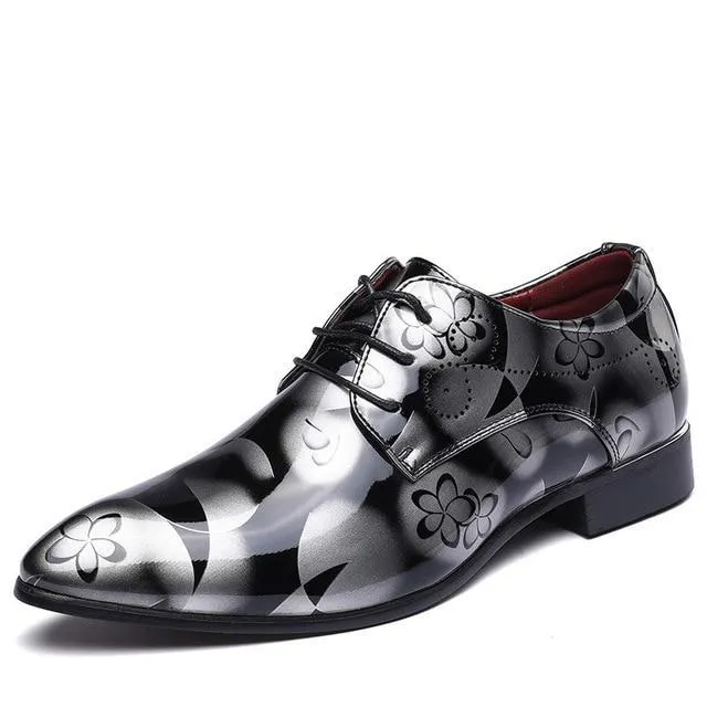 Designer Print Leather Luxury Fashion Oxford Shoes