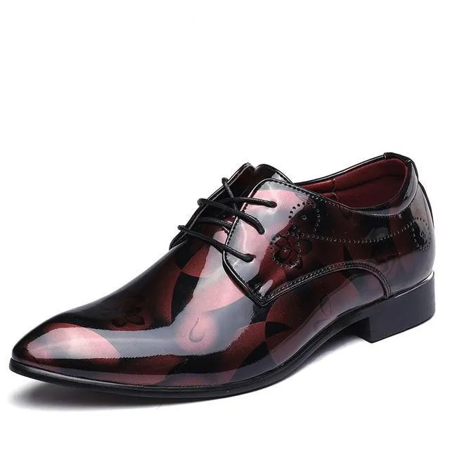 Designer Print Leather Luxury Fashion Oxford Shoes