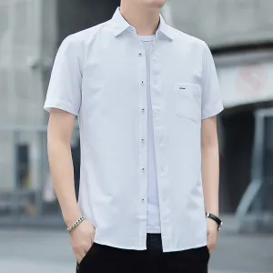 Elasticity Casual Short Sleeve Shirt