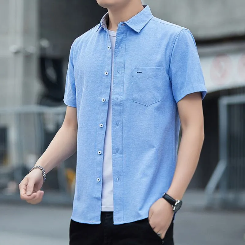 Elasticity Casual Short Sleeve Shirt