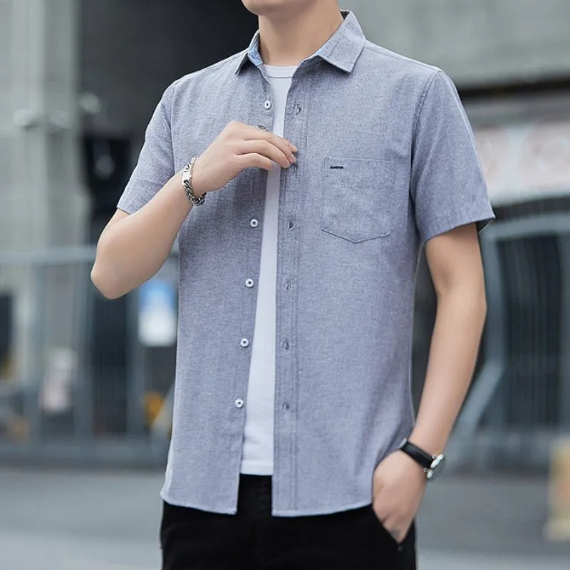 Elasticity Casual Short Sleeve Shirt