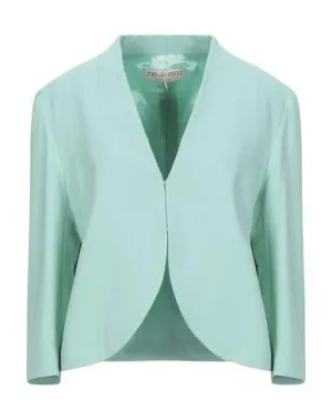 Emilio Pucci Women Blazer Turquoise 10 UK