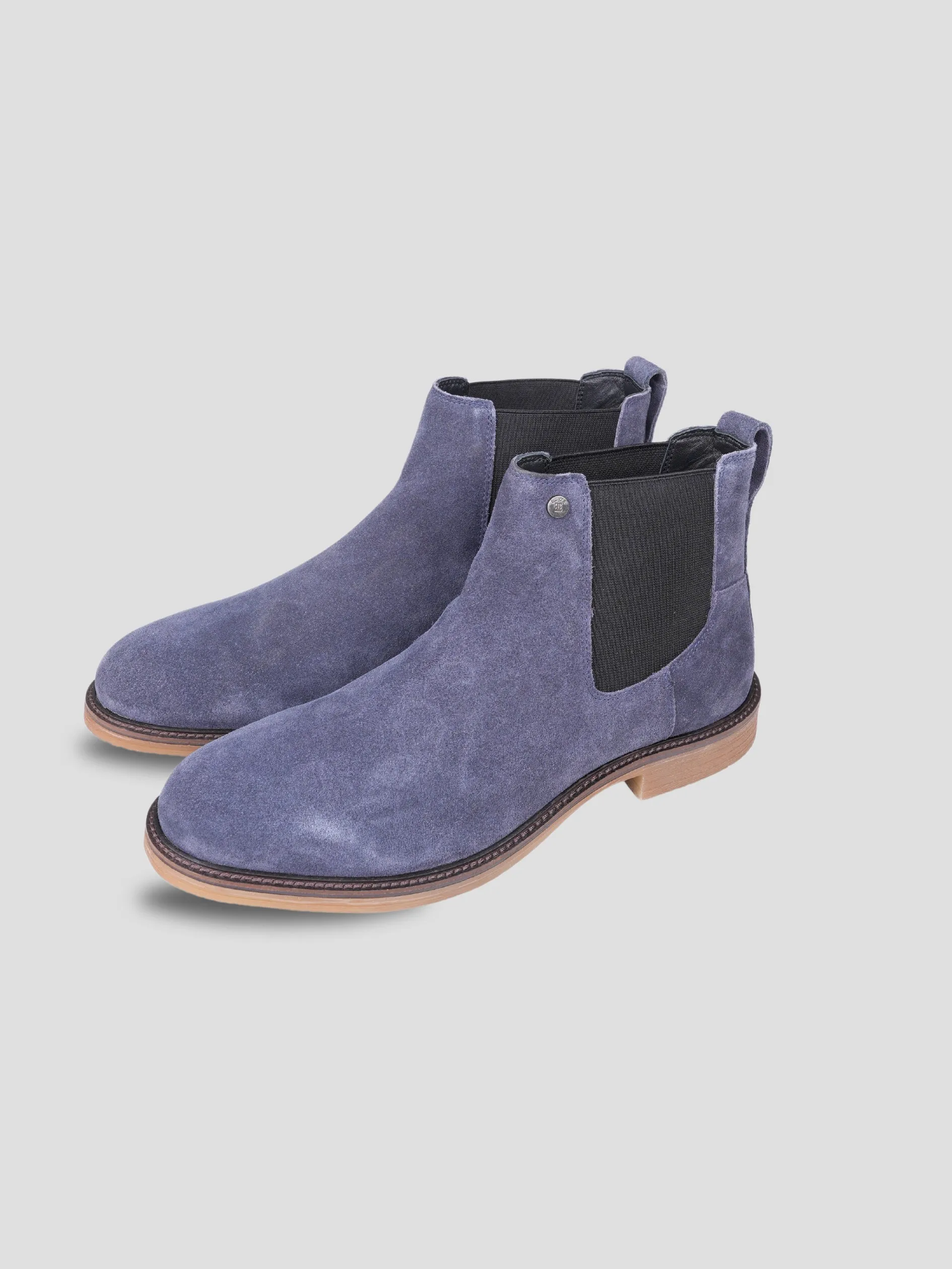 Ezok Leather Slip On Boots For Men