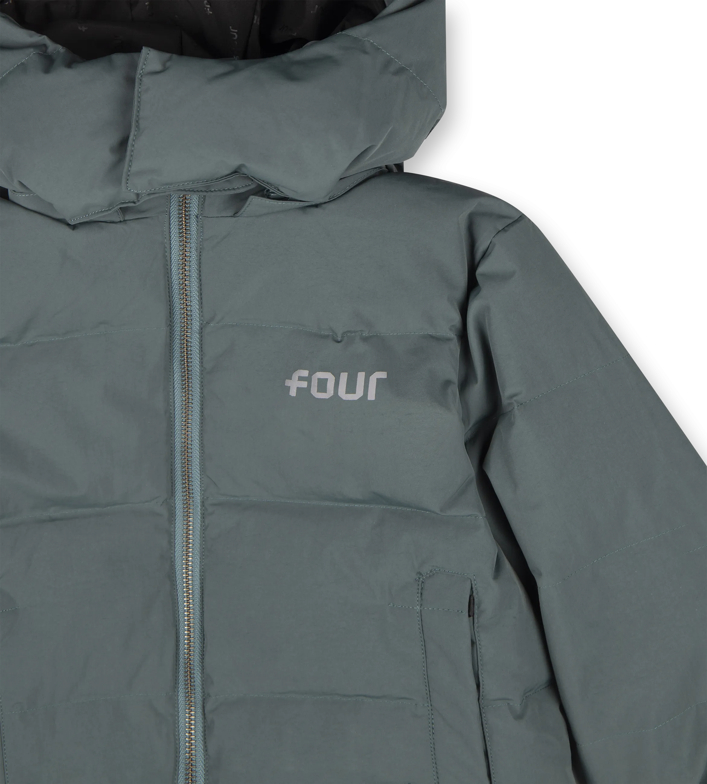 FOUR Logo Puffer Agave Green