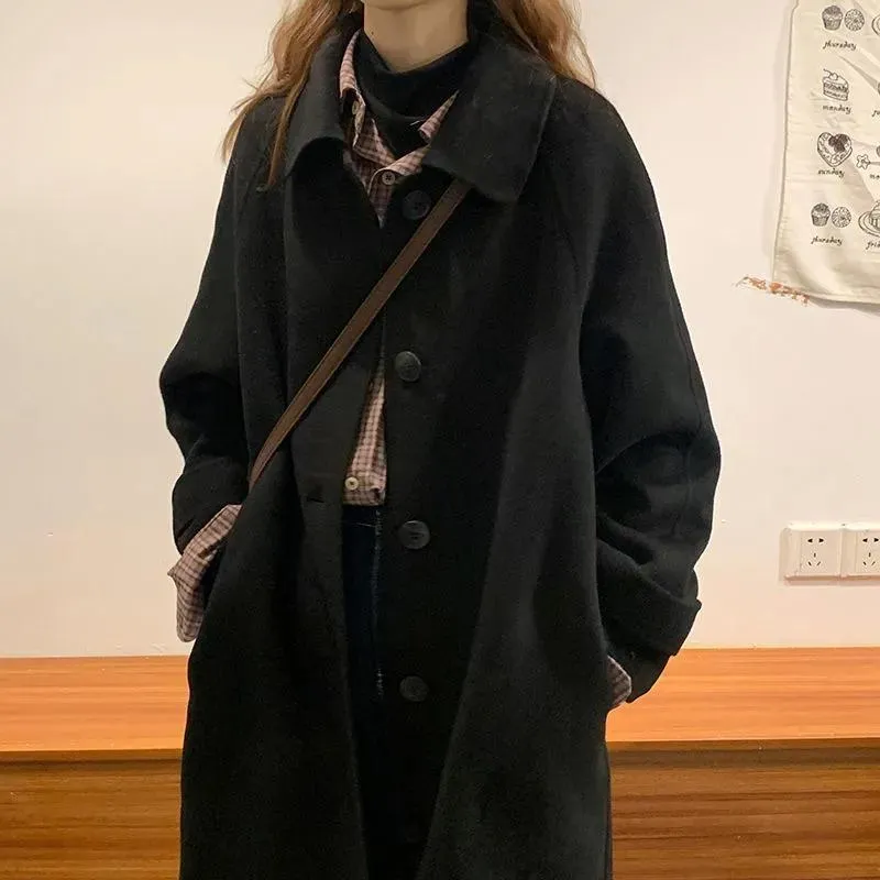 Full-Length Wool Overcoat