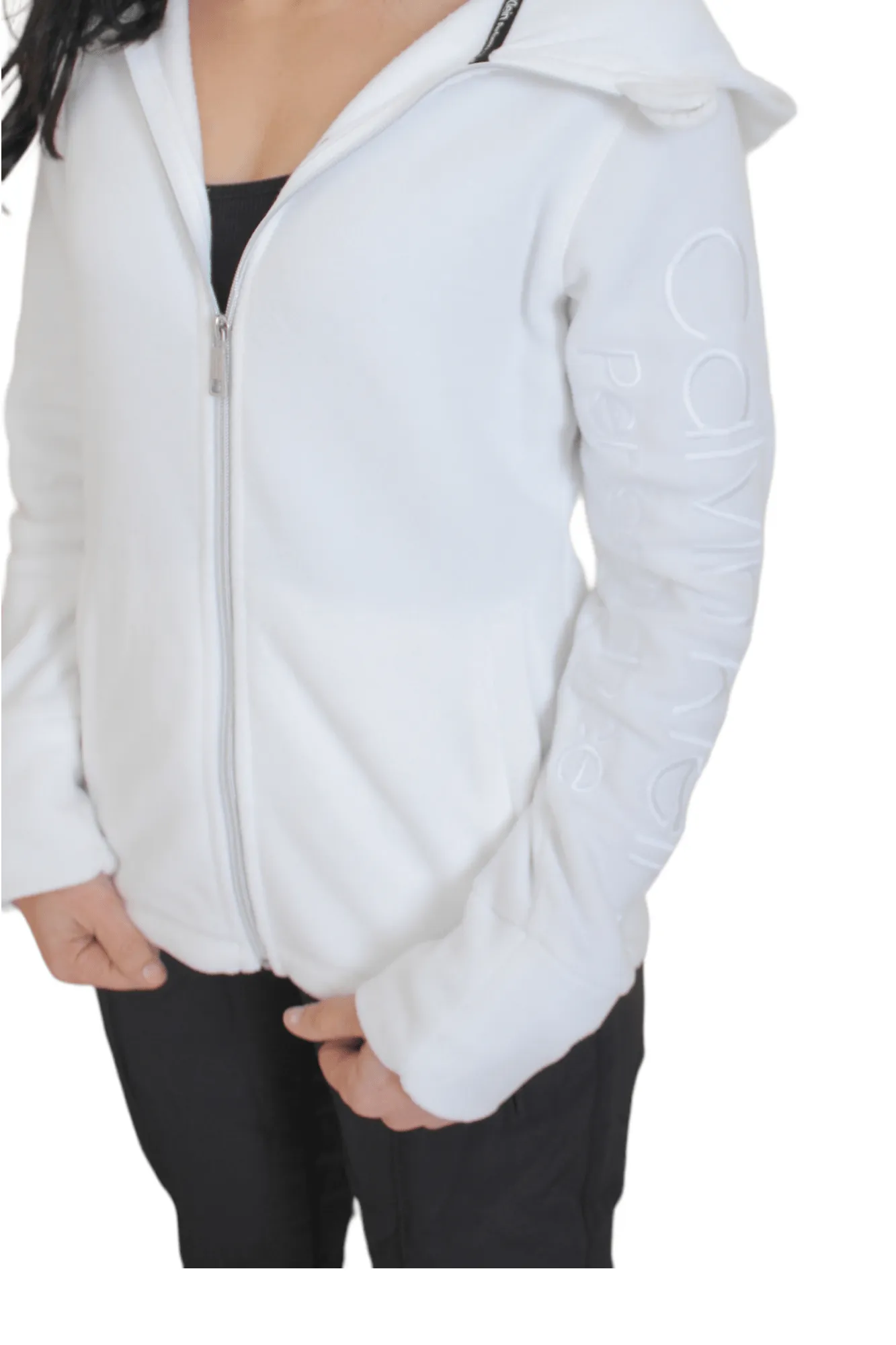 Full Zipper Jacket - CK -  White