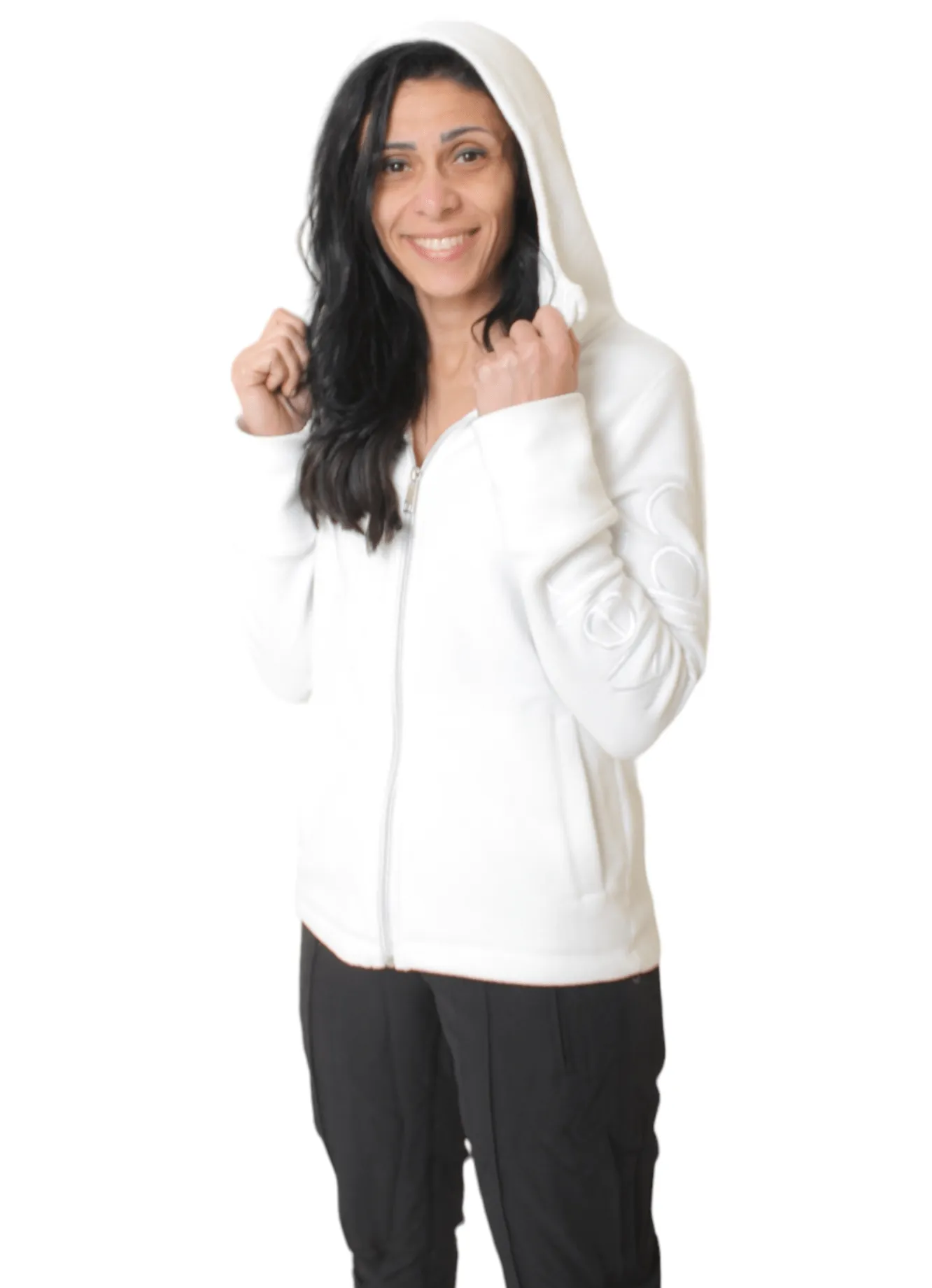 Full Zipper Jacket - CK -  White