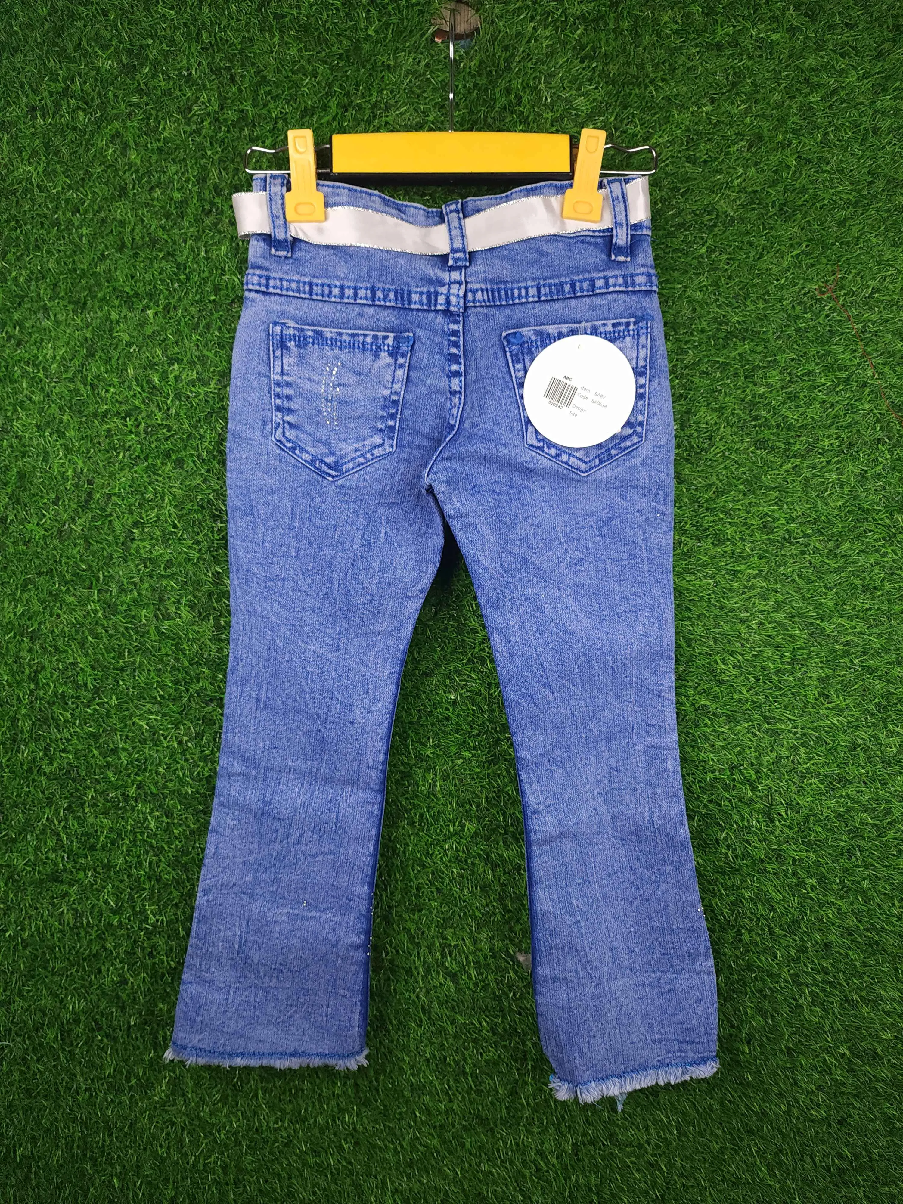 Girls Blue Denim Bell Bottom