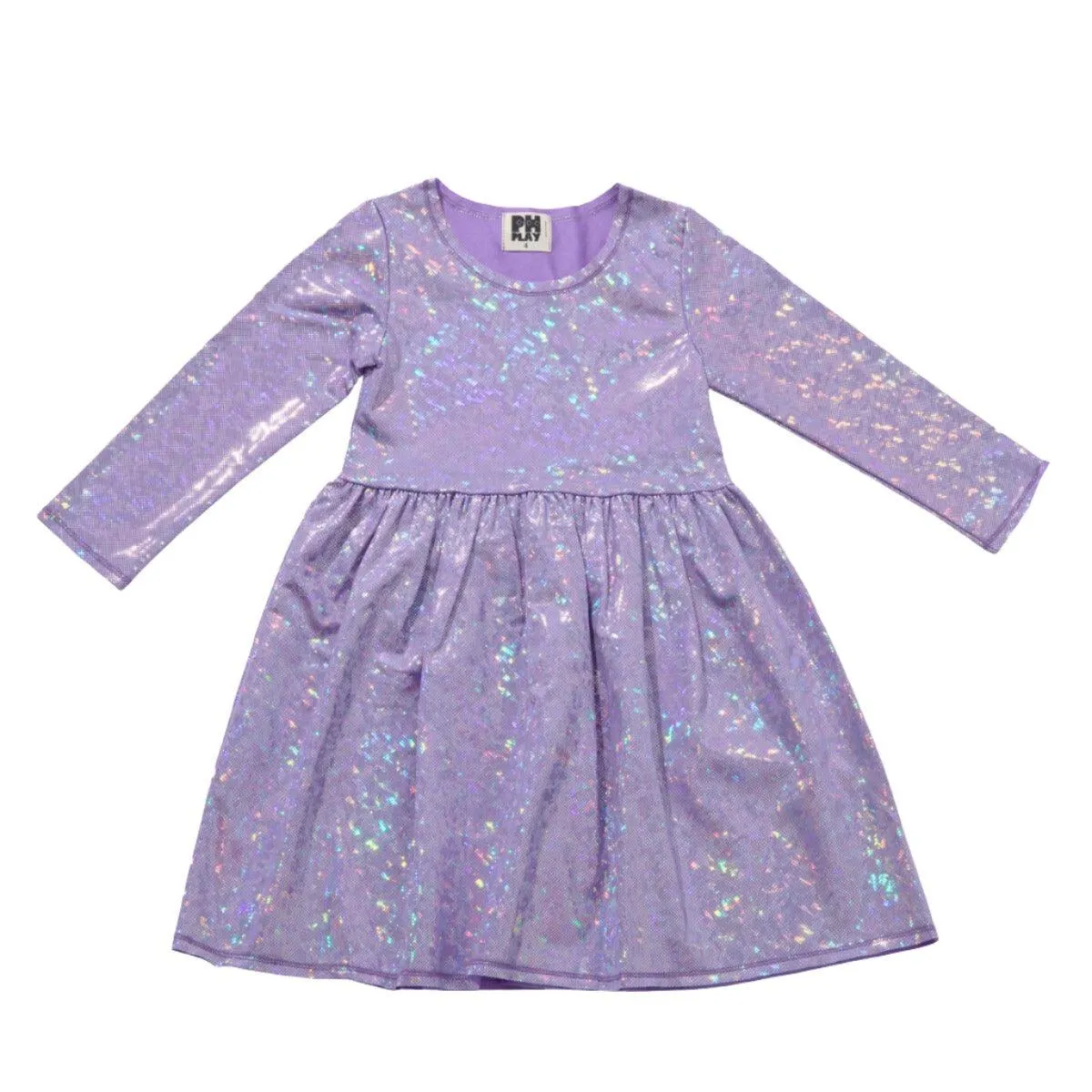 Girls Dresses | Holo Disco Dress - Lavender | Petite Hailey