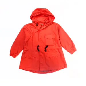 Girls red frock style jacket