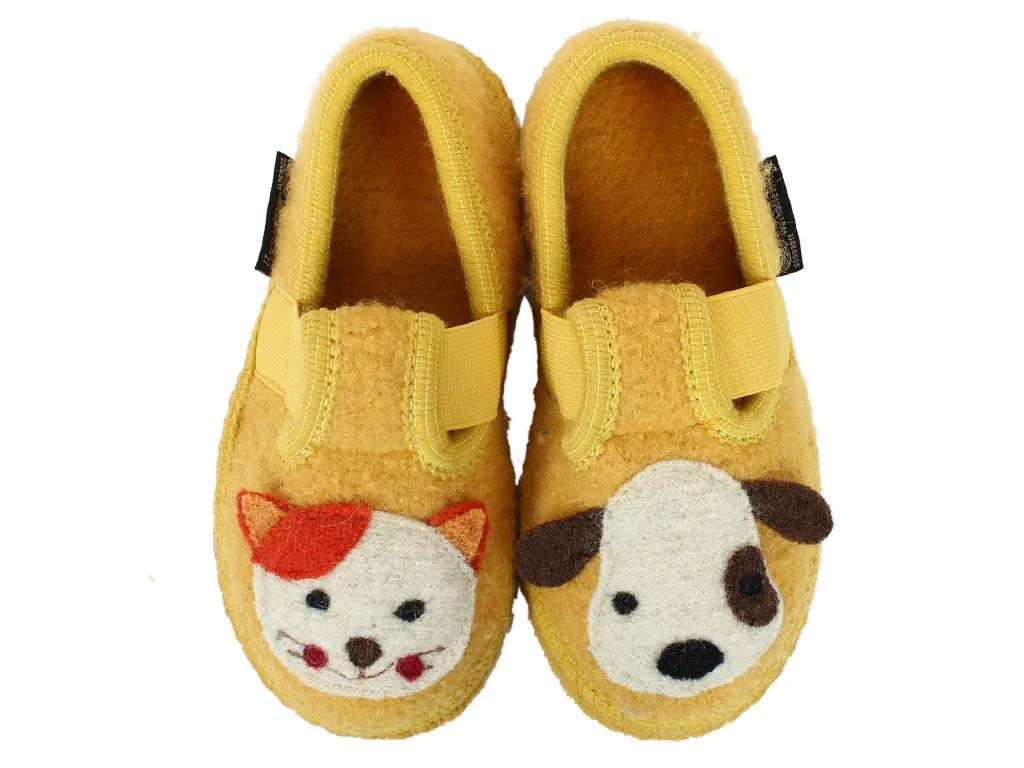 Haflinger Children's slippers Pets Yellow