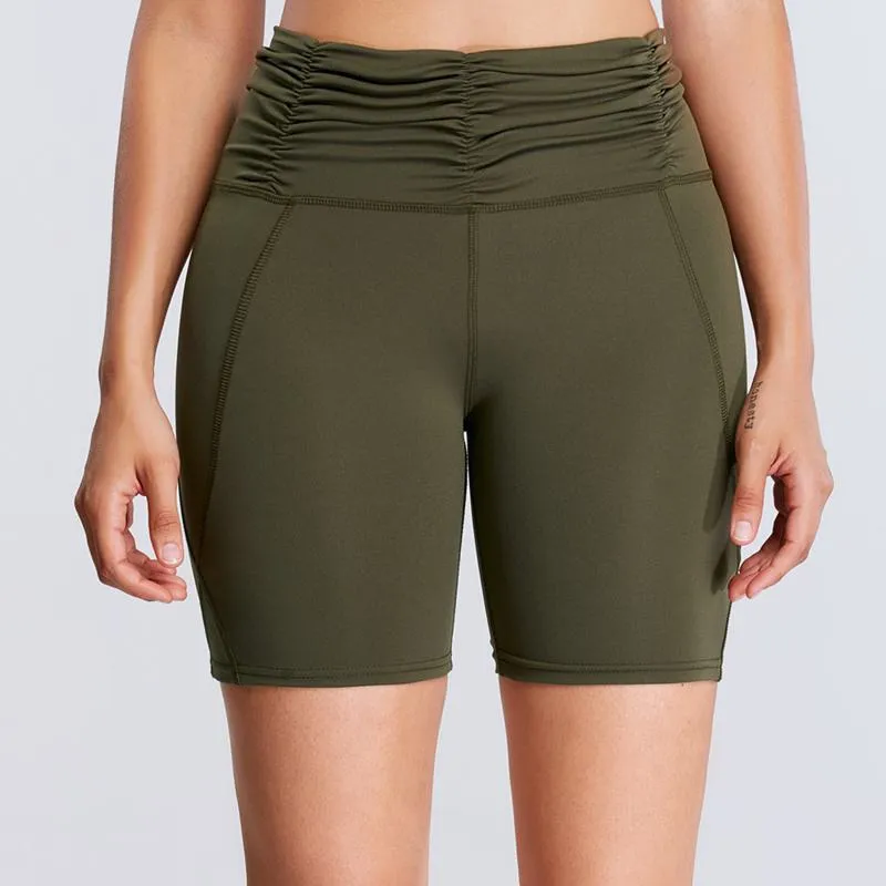 High-Waisted Quick-Drying Yoga Tight-Fitting Sports Fitness Running Sports Shorts