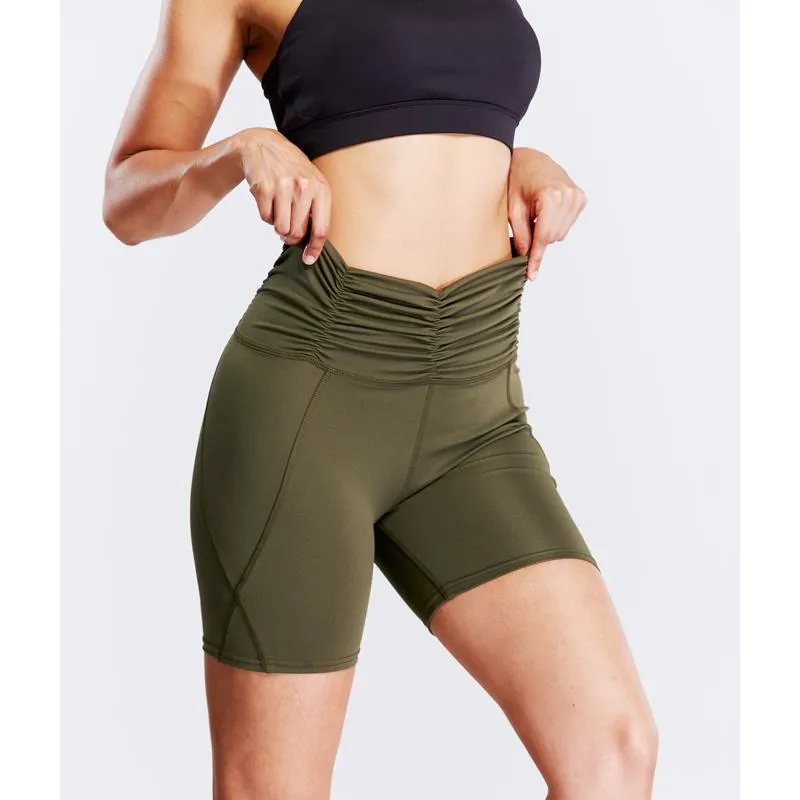 High-Waisted Quick-Drying Yoga Tight-Fitting Sports Fitness Running Sports Shorts