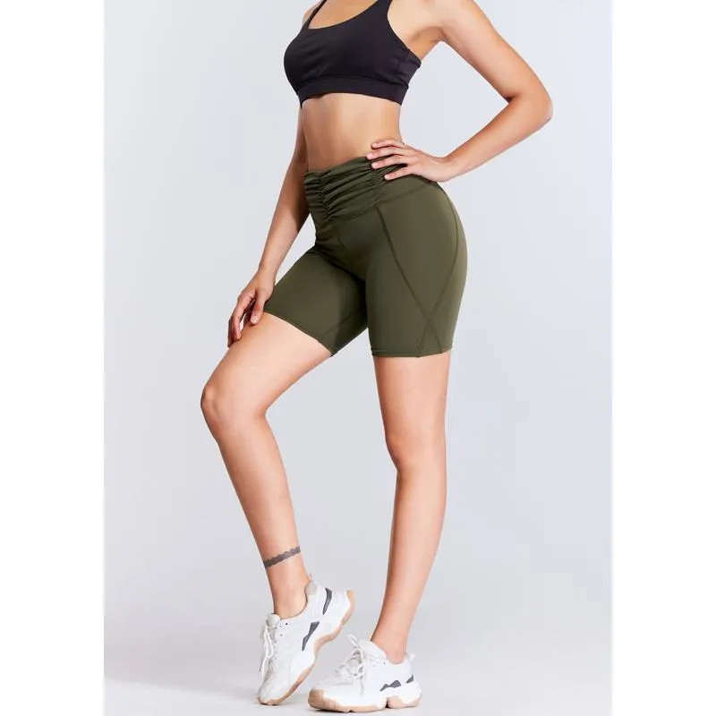 High-Waisted Quick-Drying Yoga Tight-Fitting Sports Fitness Running Sports Shorts