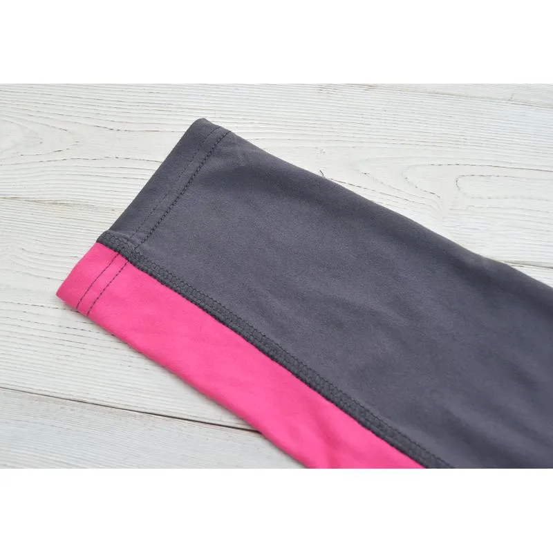 High-Waisted Yoga Tight-Fitting Color-Blocking Fitness Capable Running Sports Leggings